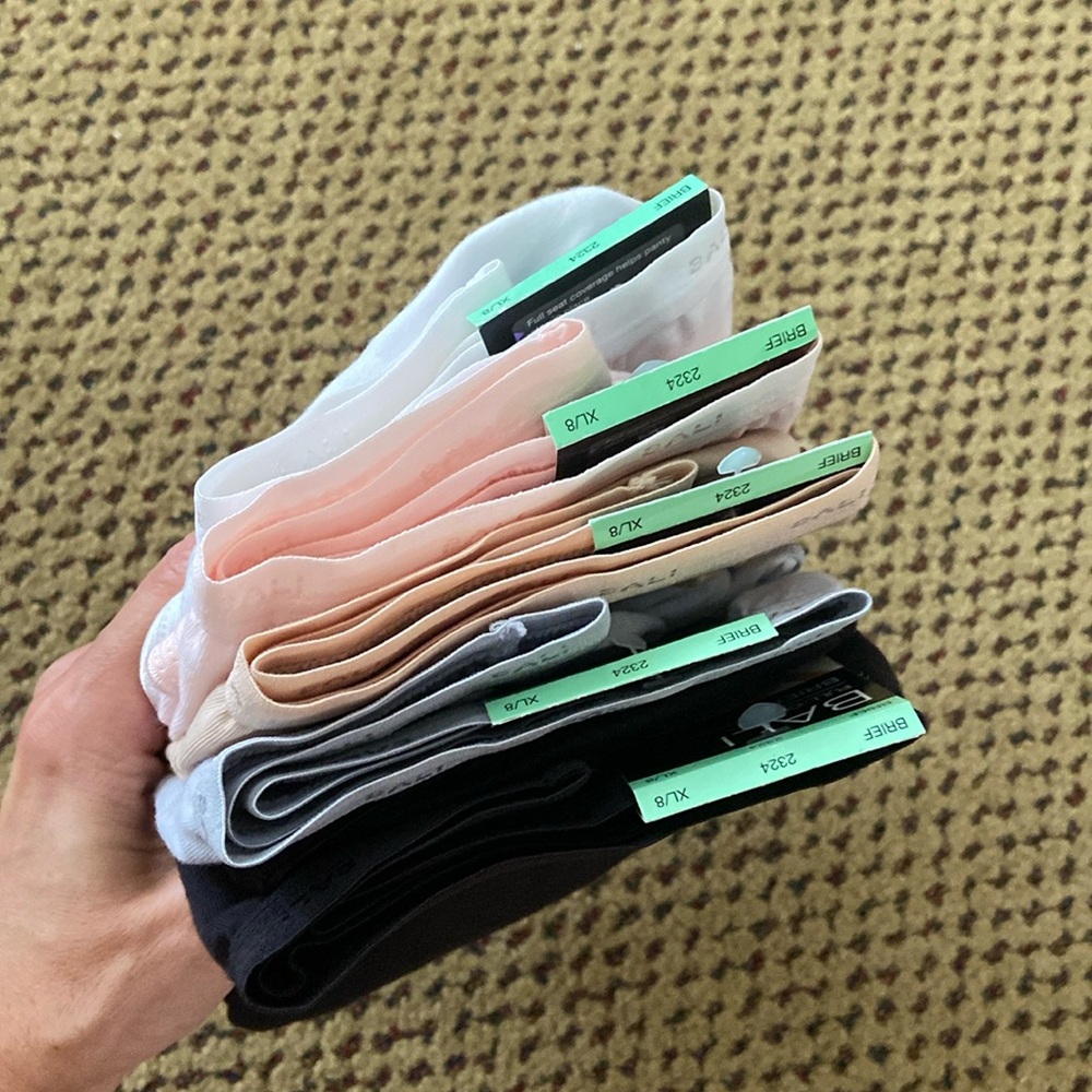 Brand New with tags Briefs. 5 pairs as shown in picture